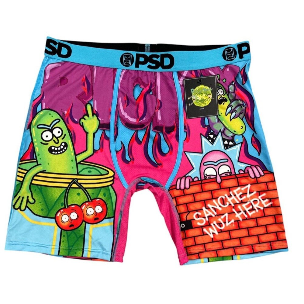 PSD Rick and Morty Pickle Rick Boxer Briefs XL Graphic Men’s Underwear